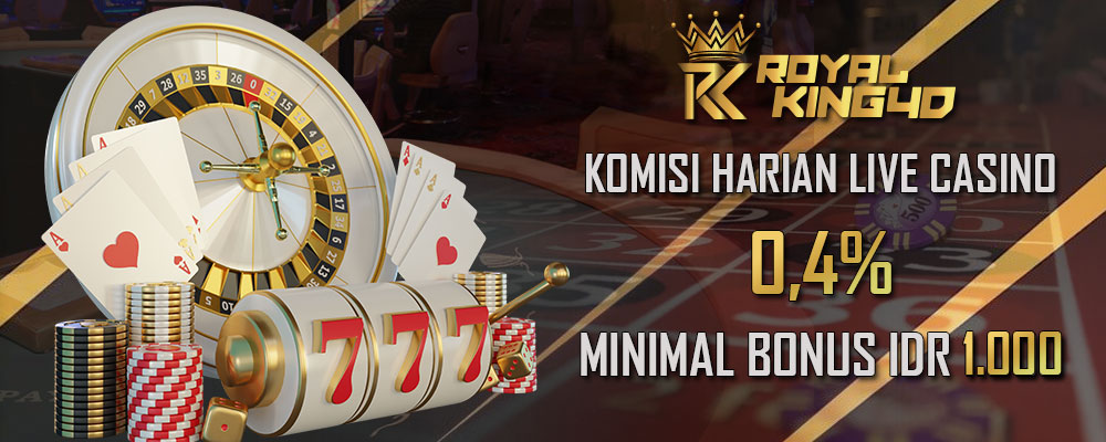 Komisi Harian Live Casino 0,4%